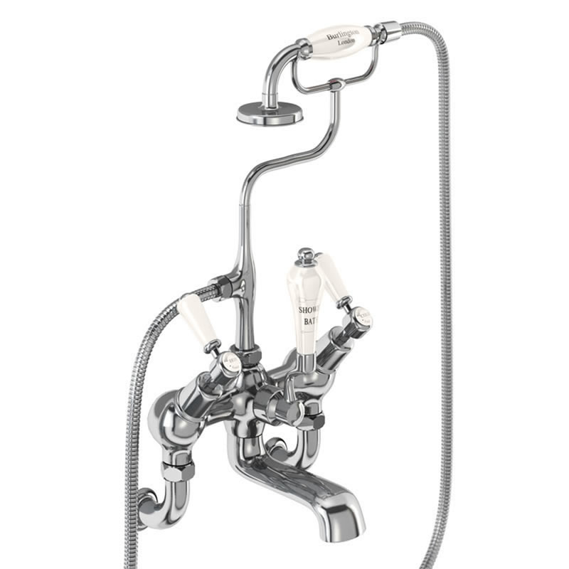 Kensington Medici angled bath shower mixer - wall mounted